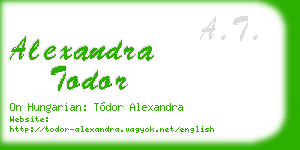 alexandra todor business card